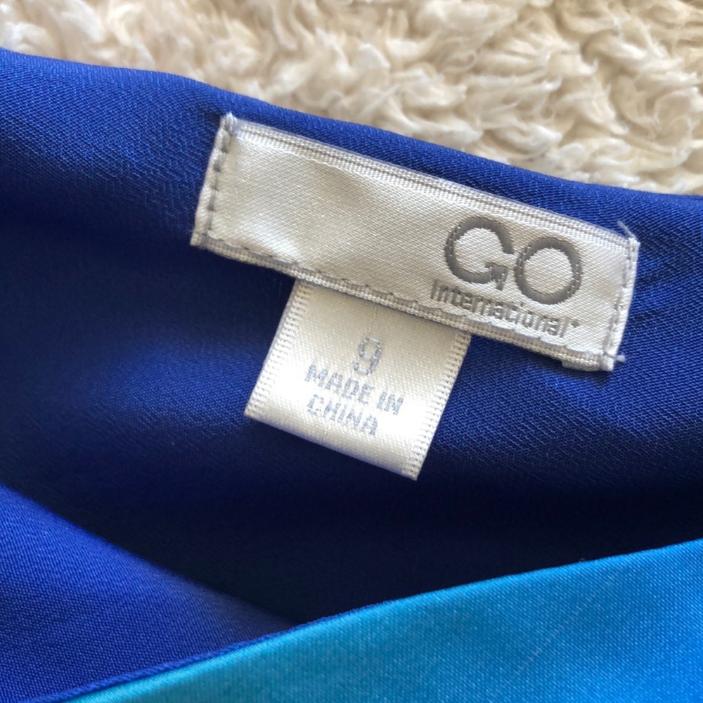 Blue One Shoulder Semi-formal dress